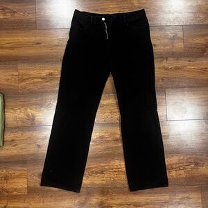 Classic Y2K Black Straight-Leg Pants with Star details